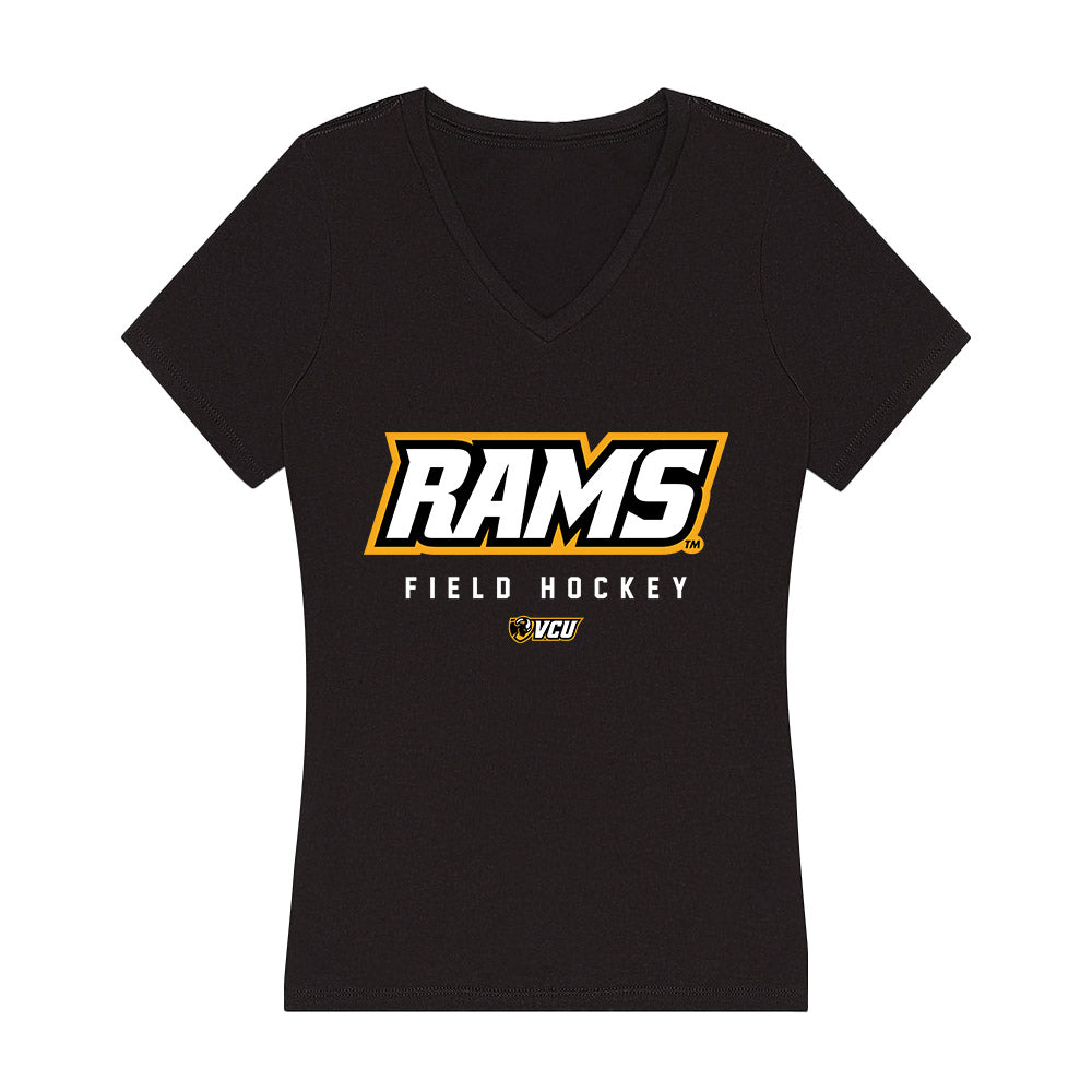 VCU - NCAA Women's Field Hockey : Mackenzie White - Women's V-Neck T-Shirt-0