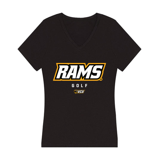 VCU - NCAA Men's Golf : Mac McGurn - Women's V-Neck T-Shirt-0