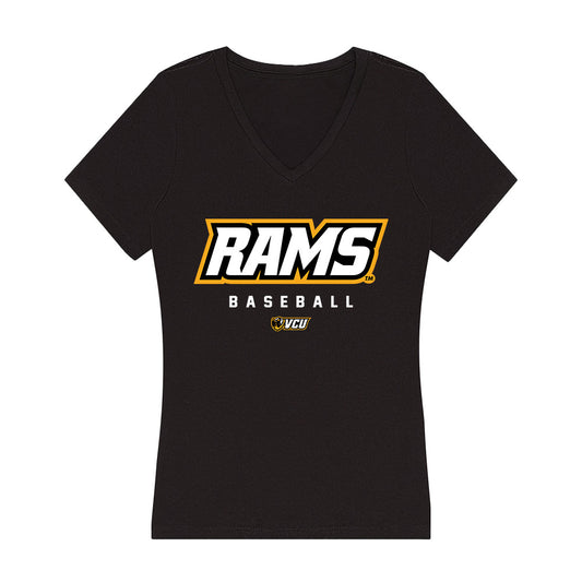 VCU - NCAA Baseball : Cooper Weygandt - Women's V-Neck T-Shirt-0