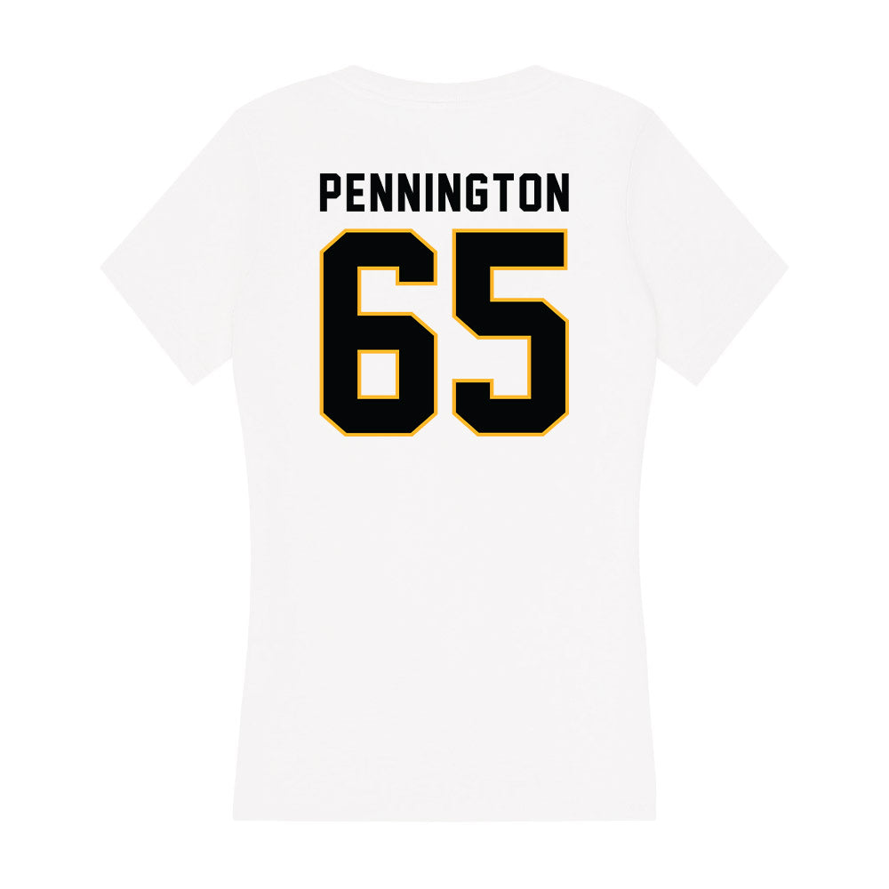 Kennesaw - NCAA Football : JT Pennington - Women's V-Neck T-Shirt-1