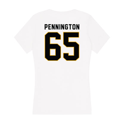 Kennesaw - NCAA Football : JT Pennington - Women's V-Neck T-Shirt-1