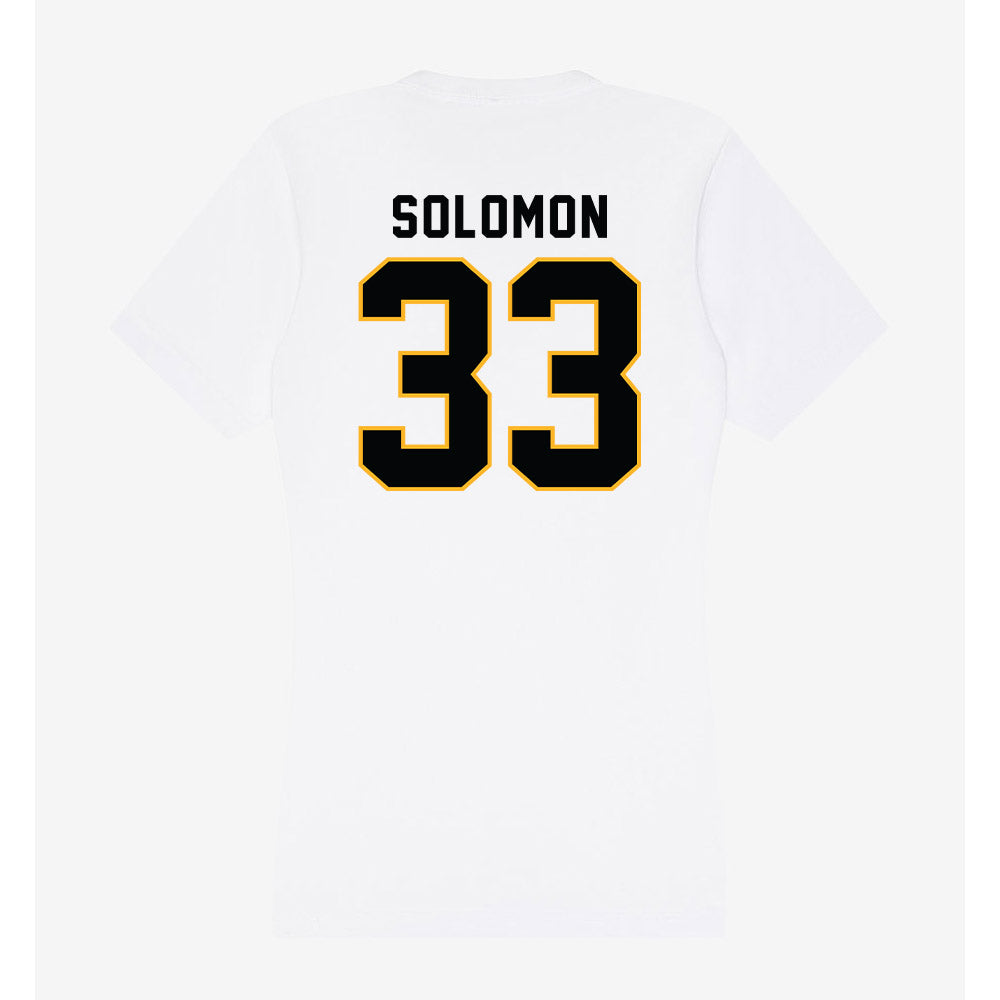 Kennesaw - NCAA Football : Jeremiah Solomon - Women's V-Neck T-Shirt-1