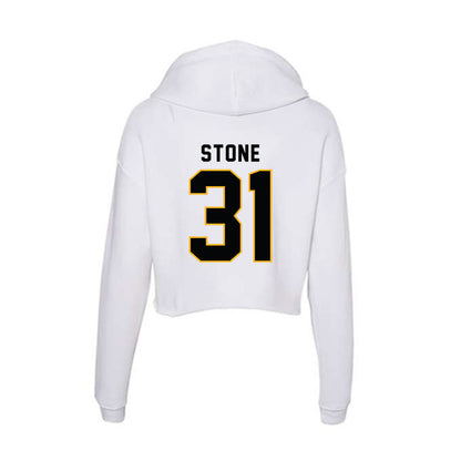  - NCAA Men's Basketball : Charles Stone - Women's Crop Fleece Hoodie-1