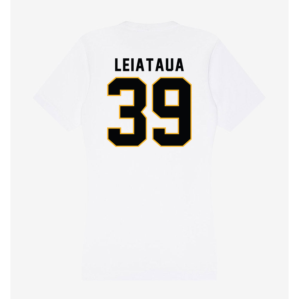 Kennesaw - NCAA Football : Eli Leiataua - Women's V-Neck T-Shirt-1