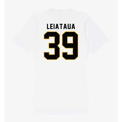 Kennesaw - NCAA Football : Eli Leiataua - Women's V-Neck T-Shirt-1