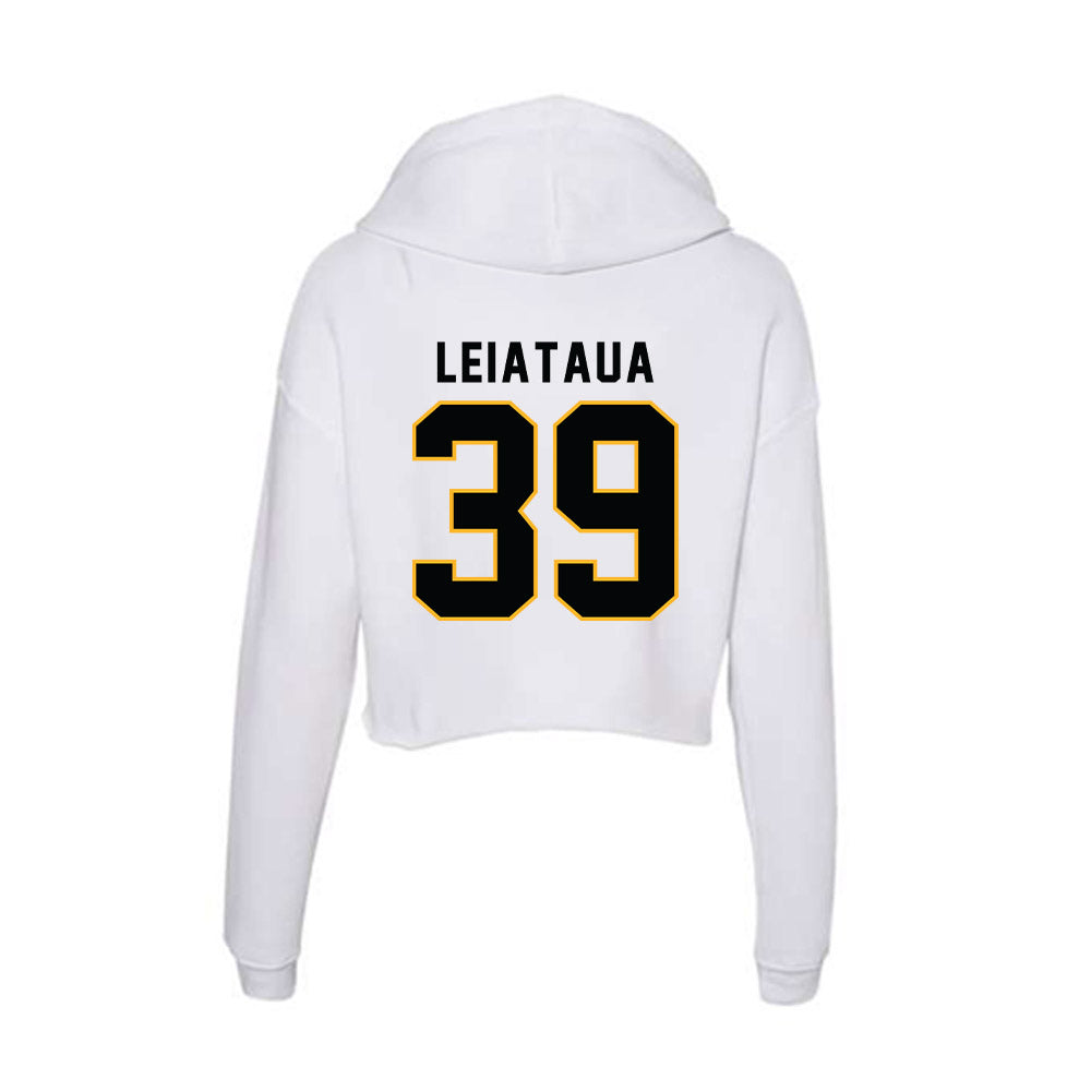 Kennesaw - NCAA Football : Eli Leiataua - Women's Crop Fleece Hoodie-1