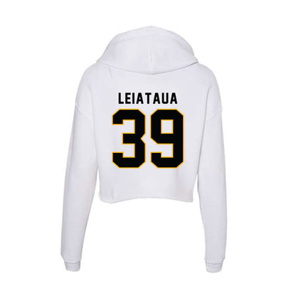 Kennesaw - NCAA Football : Eli Leiataua - Women's Crop Fleece Hoodie-1