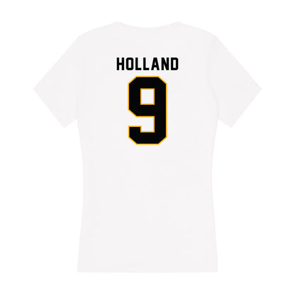 Kennesaw - NCAA Men's Basketball : Eric Holland - Women's V-Neck T-Shirt-1