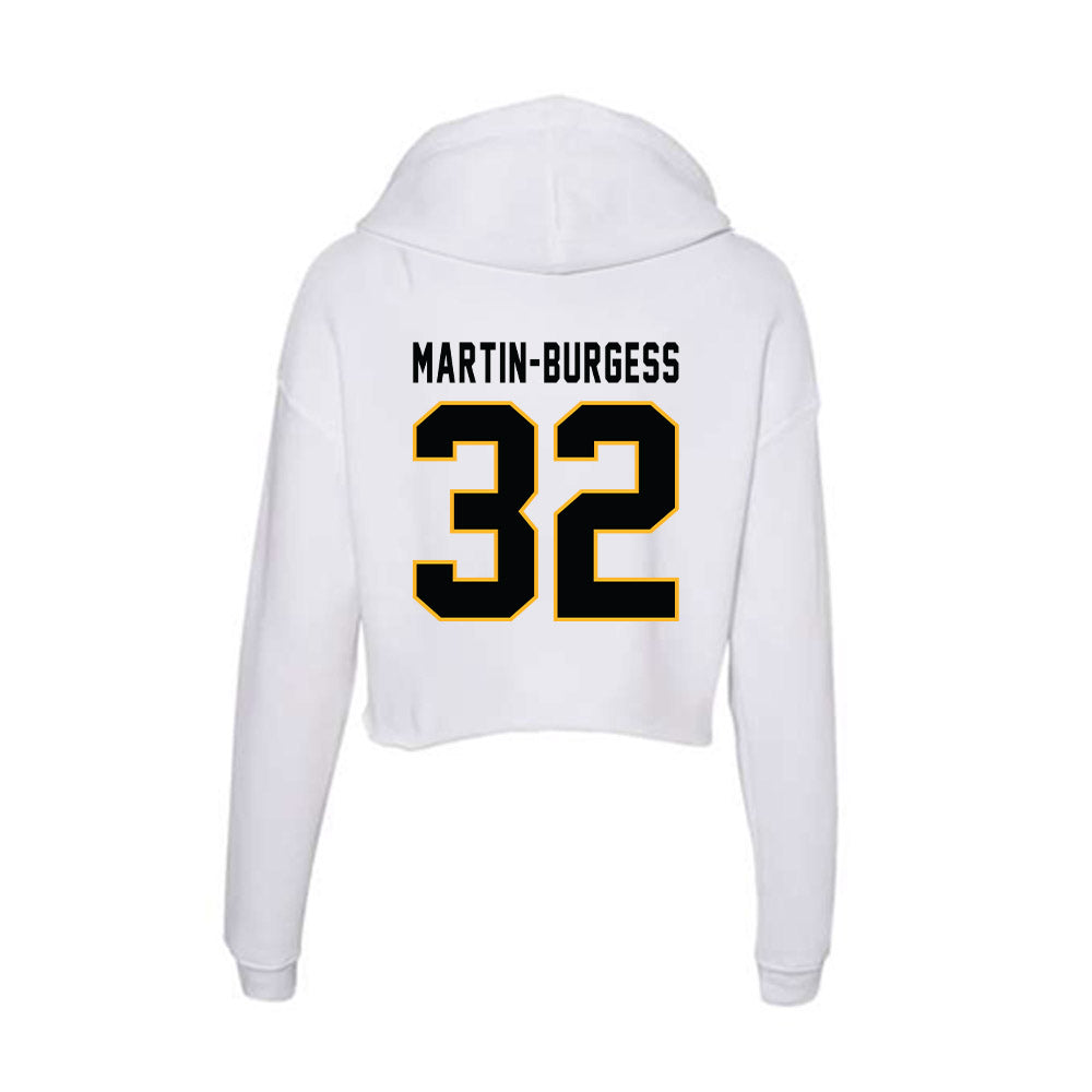 Kennesaw - NCAA Football : Jaden Martin-Burgess - Women's Crop Fleece Hoodie-1