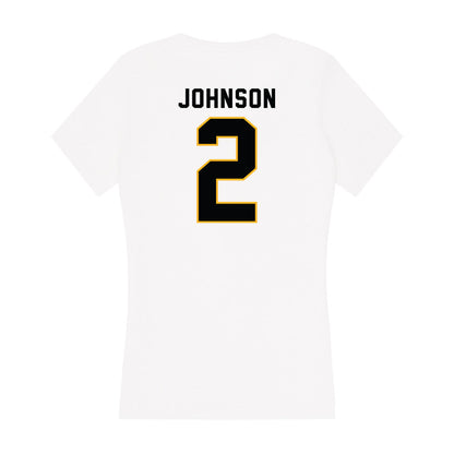 Kennesaw - NCAA Men's Basketball : RJ Johnson - Women's V-Neck T-Shirt-1