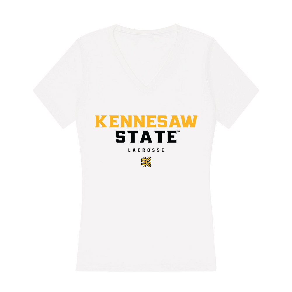 Kennesaw - NCAA Women's Lacrosse : Julia Ferguson - Women's V-Neck T-Shirt-0