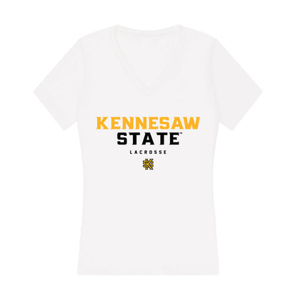 Kennesaw - NCAA Women's Lacrosse : Julia Ferguson - Women's V-Neck T-Shirt-0