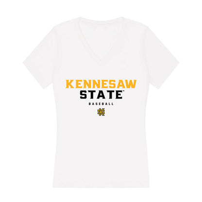 Kennesaw - NCAA Baseball : Brody Meeks - Women's V-Neck T-Shirt-0