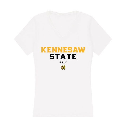 Kennesaw - NCAA Women's Golf : Ariana Silva - Women's V-Neck T-Shirt-0