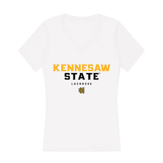Kennesaw - NCAA Women's Lacrosse : Julia Weiss - Women's V-Neck T-Shirt-0