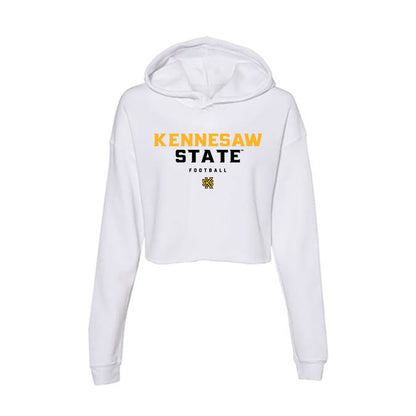 Kennesaw - NCAA Football : Chrisdasson Saint-Jean - Women's Crop Fleece Hoodie-0