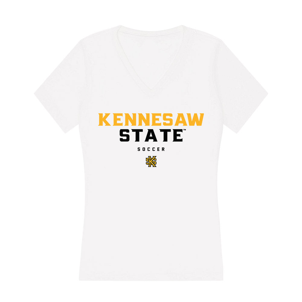 Kennesaw - NCAA Women's Soccer : Sara Hill - Women's V-Neck T-Shirt-0