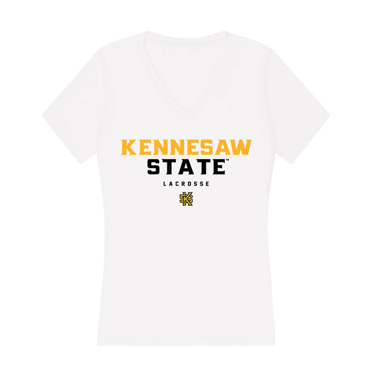 Kennesaw - NCAA Women's Lacrosse : Jordyn Olivo - Women's V-Neck T-Shirt-0