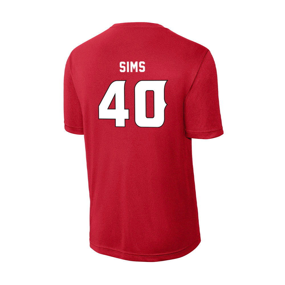 Louisiana - NCAA Football : Hunter Sims - Activewear T-Shirt-1