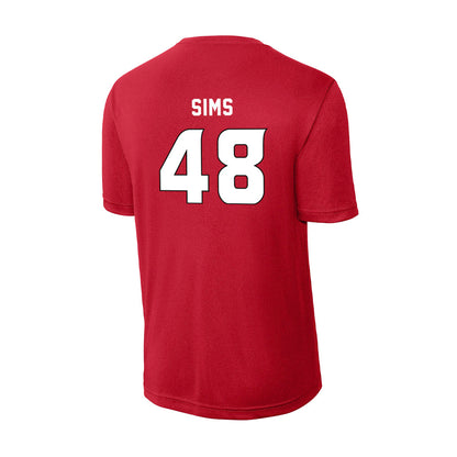 Louisiana - NCAA Football : Hunter Sims - Activewear T-Shirt-1