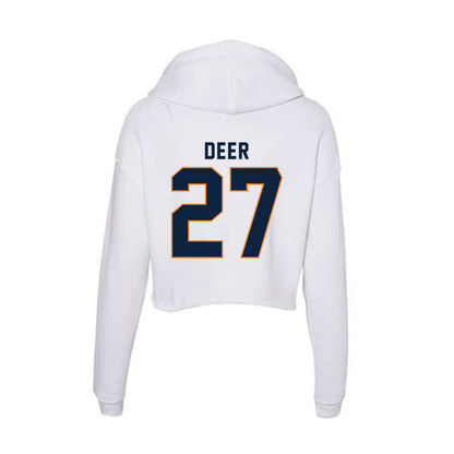 UT Martin - NCAA Baseball : Carson Deer - Women's Crop Fleece Hoodie-1