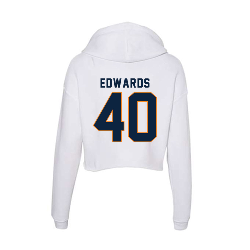UT Martin - NCAA Baseball : Rett Edwards - Women's Crop Fleece Hoodie-1