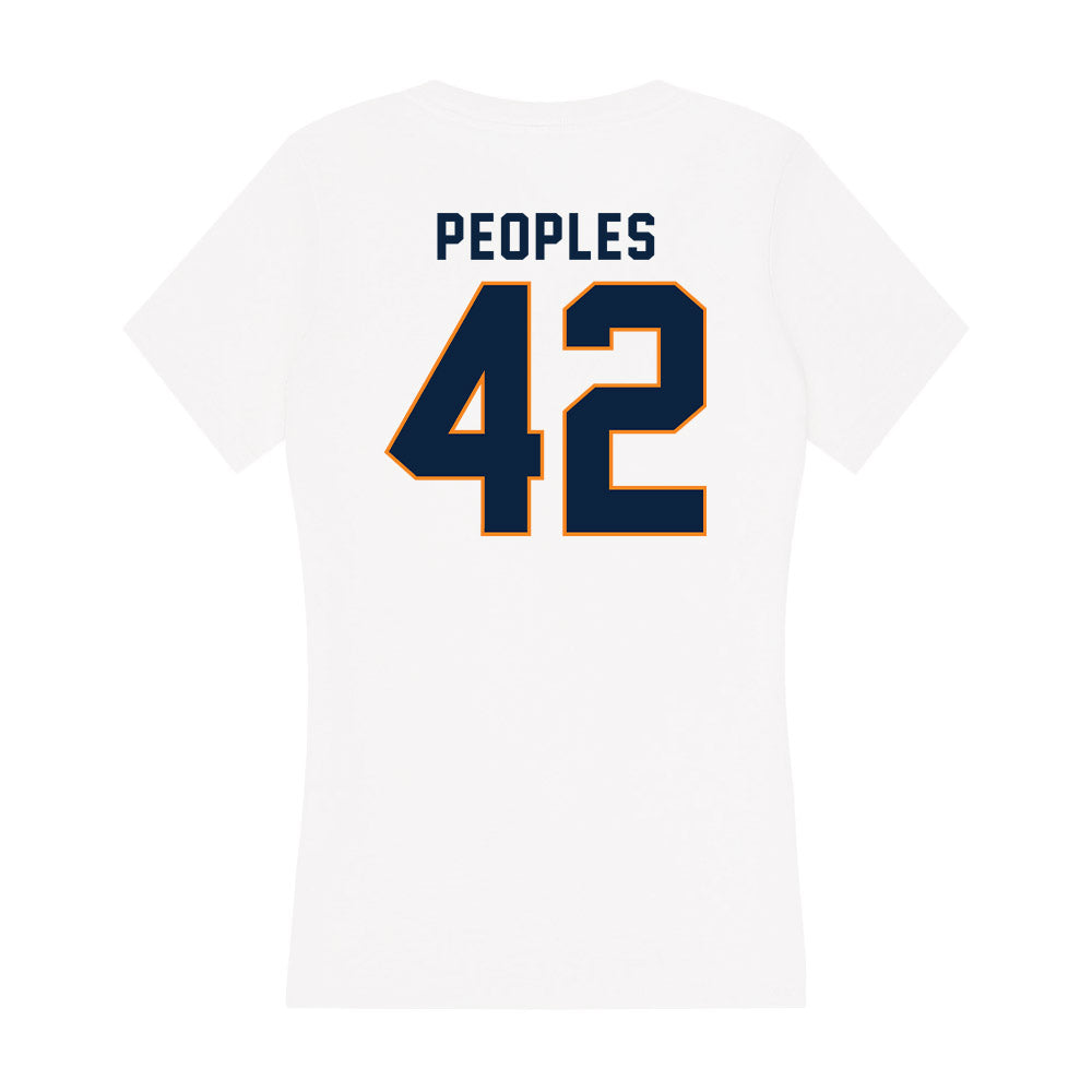 UT Martin - NCAA Football : Colton Peoples - Women's V-Neck T-Shirt-1