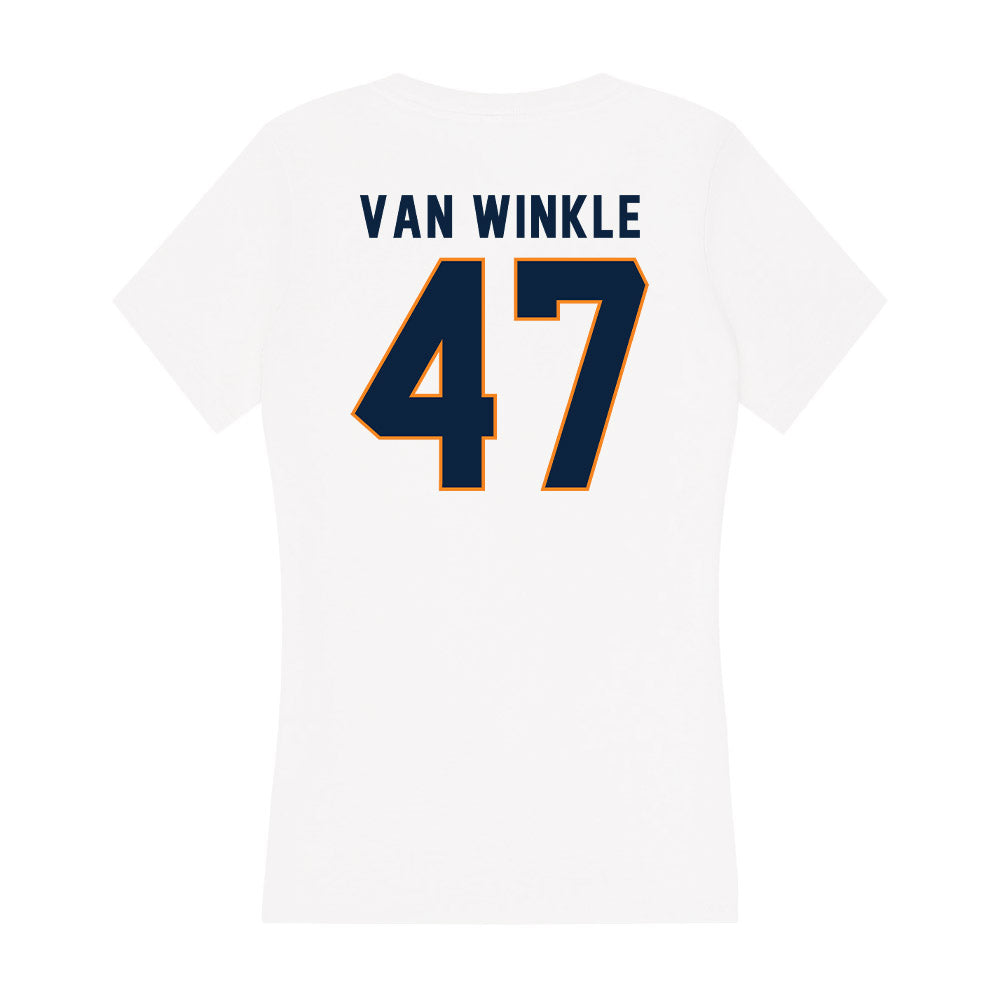 UT Martin - NCAA Football : Jaren Van Winkle - Women's V-Neck T-Shirt-1