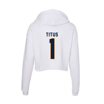 UT Martin - NCAA Women's Soccer : Mac Titus - Women's Crop Fleece Hoodie-1