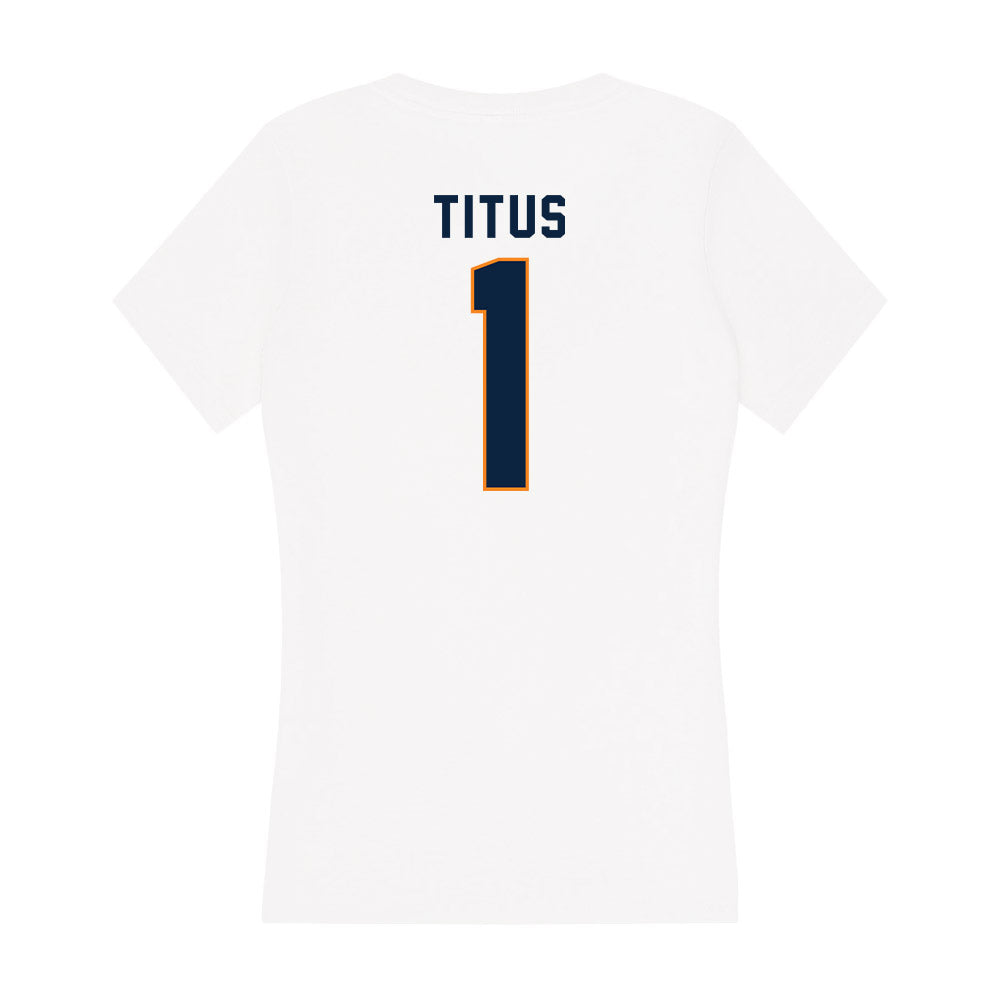 UT Martin - NCAA Women's Soccer : Mac Titus - Women's V-Neck T-Shirt-1