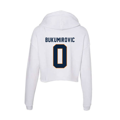 UT Martin - NCAA Men's Basketball : Andrija Bukumirovic - Women's Crop Fleece Hoodie-1