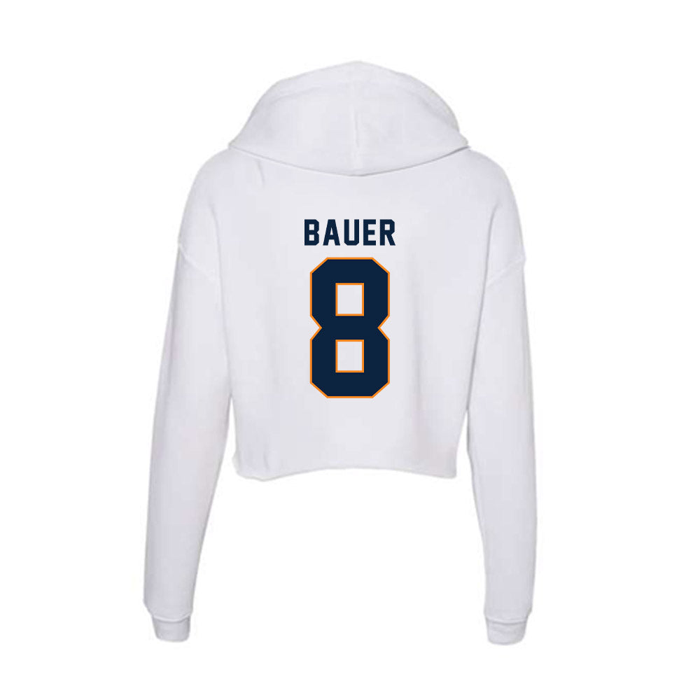 UT Martin - NCAA Football : Jase Bauer - Women's Crop Fleece Hoodie-1