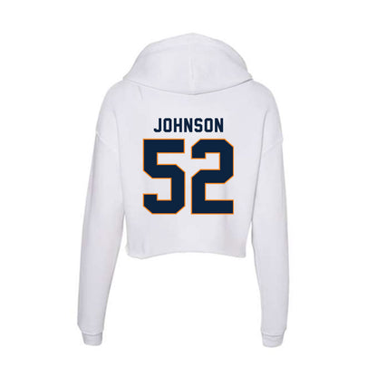 UT Martin - NCAA Football : Xavier Johnson - Women's Crop Fleece Hoodie-1