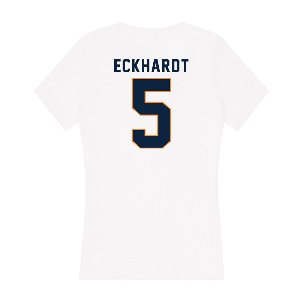 UT Martin - NCAA Beach Volleyball : Sydney Eckhardt - Women's V-Neck T-Shirt-1