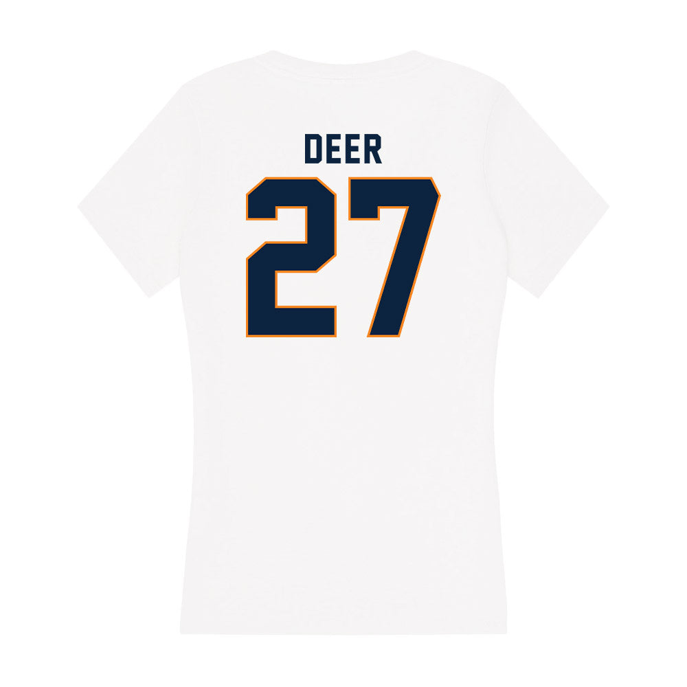 UT Martin - NCAA Baseball : Carson Deer - Women's V-Neck T-Shirt-1
