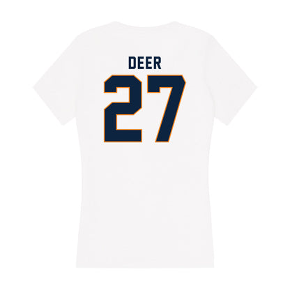 UT Martin - NCAA Baseball : Carson Deer - Women's V-Neck T-Shirt-1