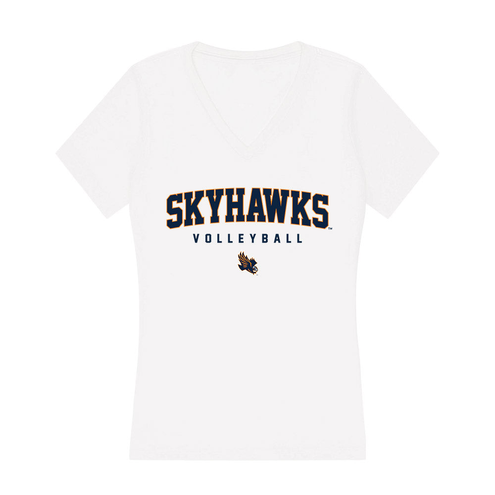 UT Martin - NCAA Women's Volleyball : Ella McFarland - Women's V-Neck T-Shirt-0