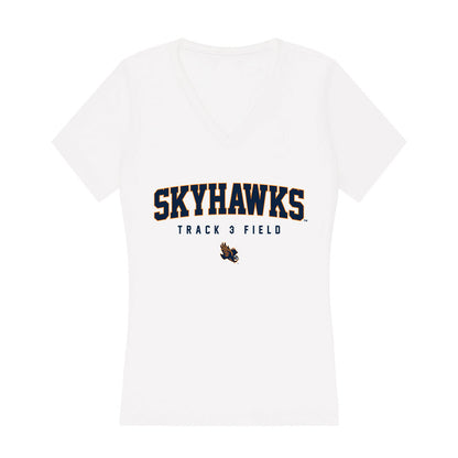 UT Martin - NCAA Men's Track & Field : Caleb Thomas - Women's V-Neck T-Shirt-0