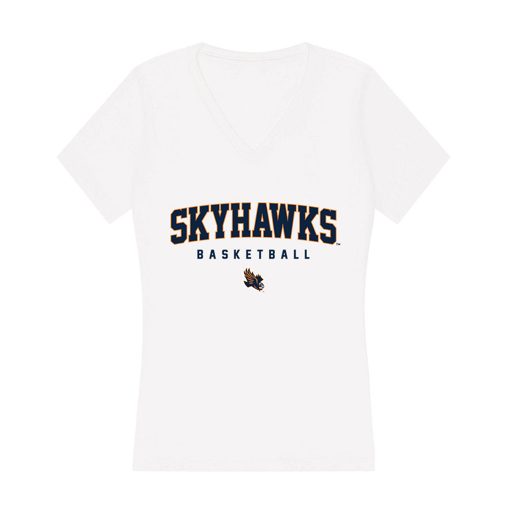 UT Martin - NCAA Men's Basketball : Andrija Bukumirovic - Women's V-Neck T-Shirt-0