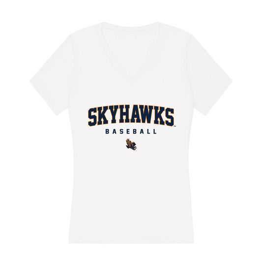 UT Martin - NCAA Baseball : Quincy Thornton - Women's V-Neck T-Shirt-0