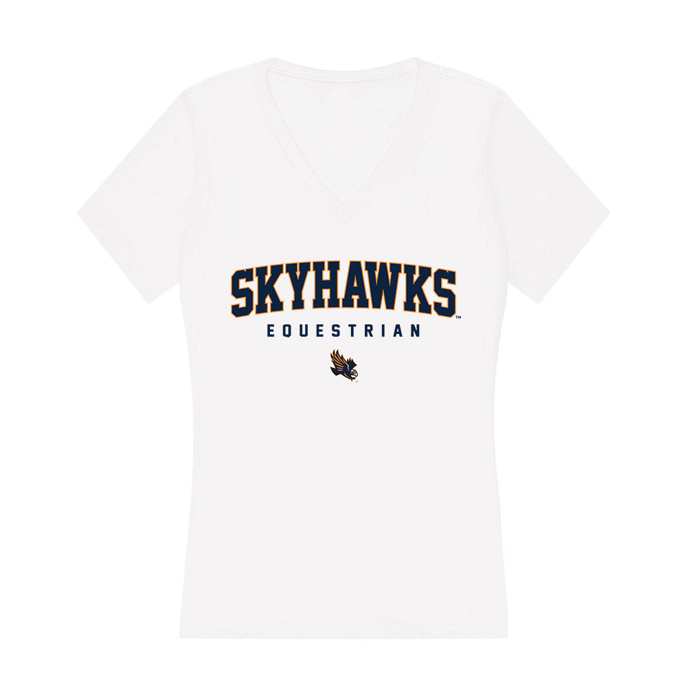 UT Martin - NCAA Equestrian : Riley Hayes - Women's V-Neck T-Shirt-0