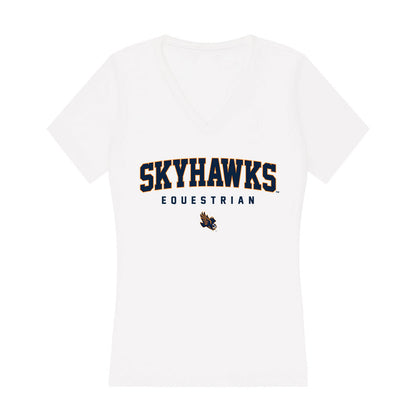 UT Martin - NCAA Equestrian : Riley Hayes - Women's V-Neck T-Shirt-0
