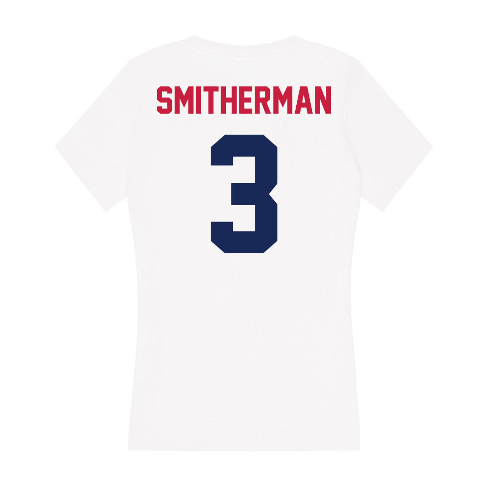 South Alabama - NCAA Women's Basketball : Naomi Smitherman - Women's V-Neck T-Shirt-1