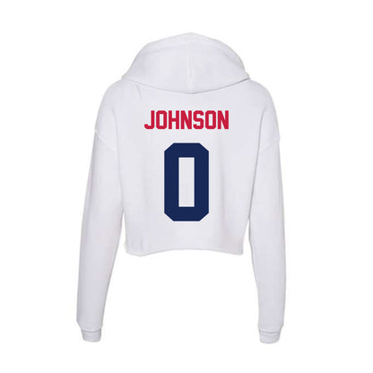 South Alabama - NCAA Men's Track & Field : Alex Johnson - Women's Crop Fleece Hoodie-1