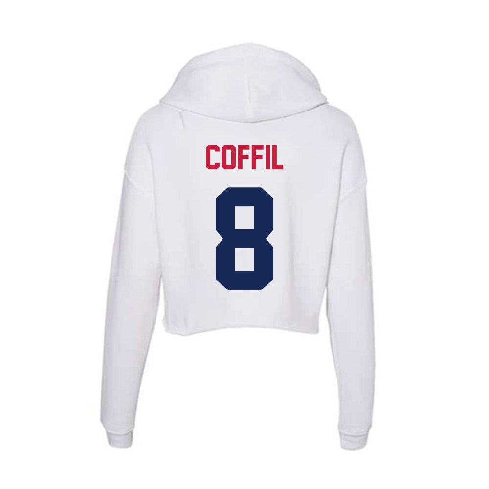 South Alabama - NCAA Women's Basketball : Terren Coffil - Women's Crop Fleece Hoodie-1