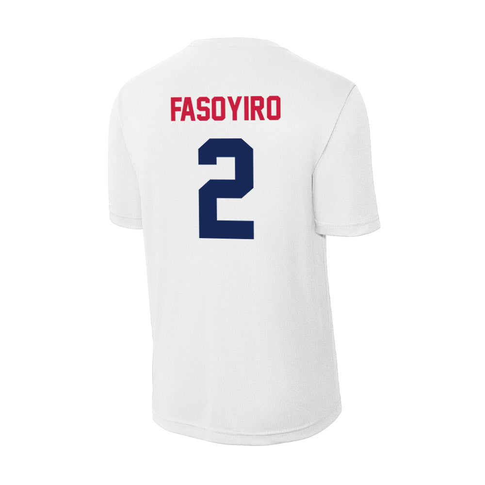 South Alabama - NCAA Men's Basketball : Dylan Fasoyiro - Performance T-Shirt-1