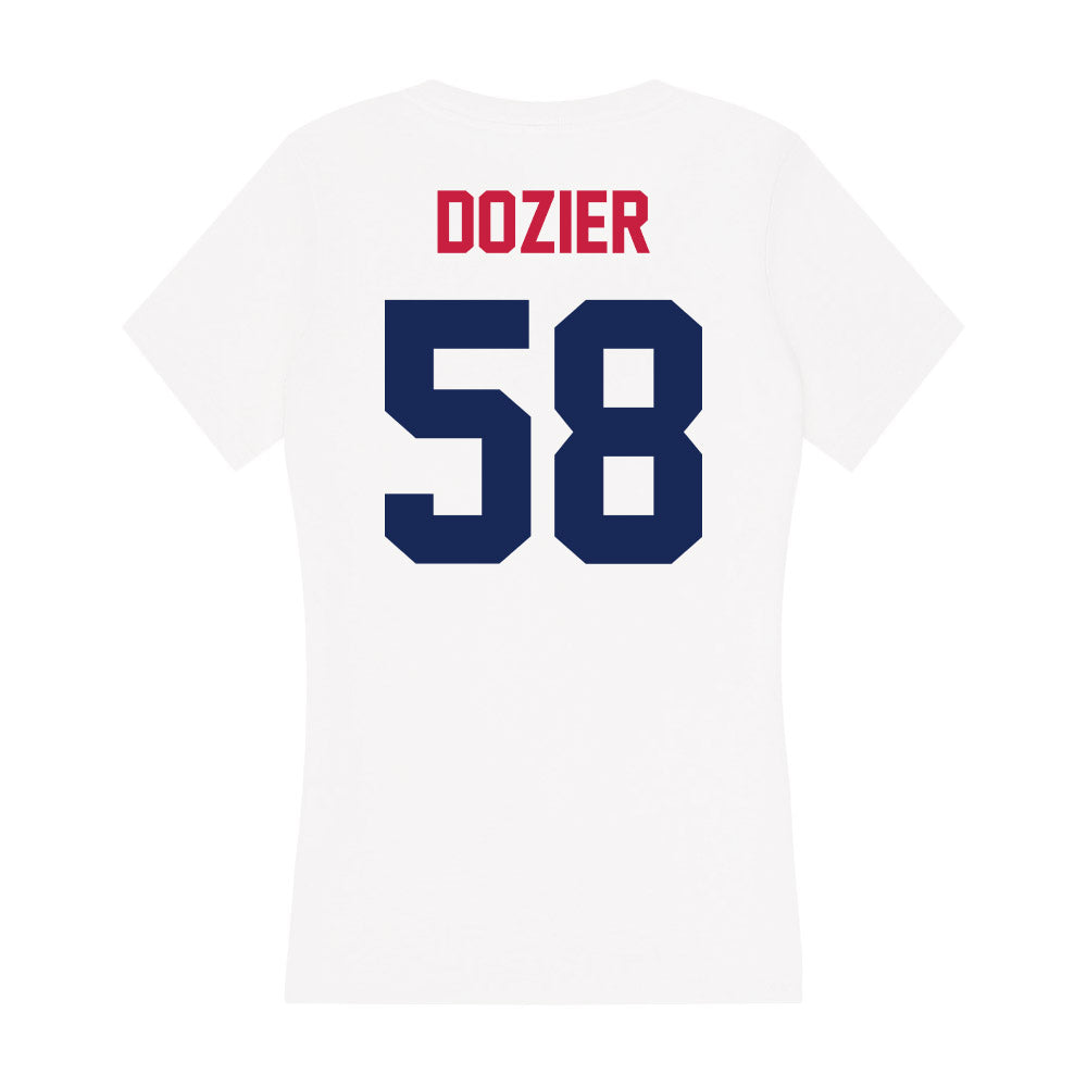 South Alabama - NCAA Football : Hayden Dozier - Women's V-Neck T-Shirt-1