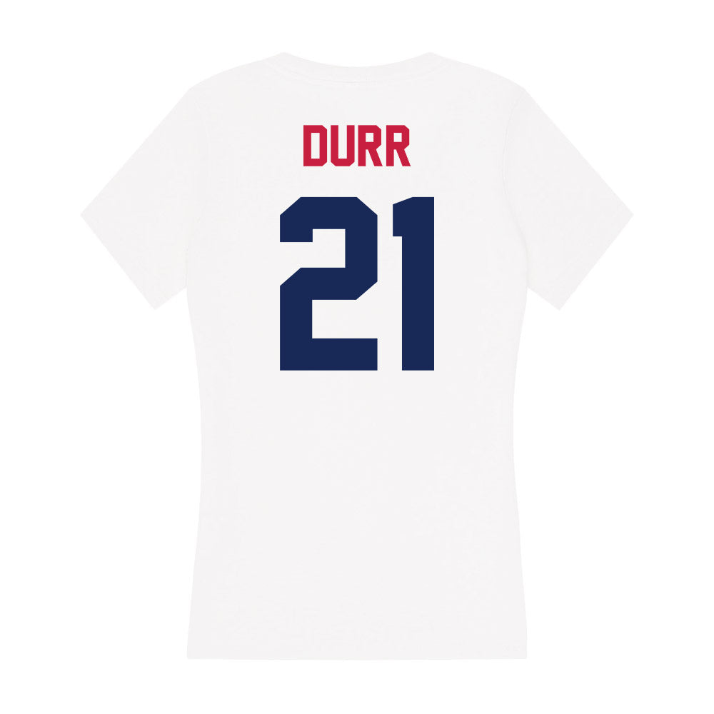 South Alabama - NCAA Football : Jarvis Durr - Women's V-Neck T-Shirt-1