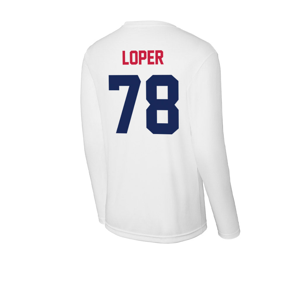 South Alabama - NCAA Football : Samuel Loper - Activewear Long Sleeve T-Shirt-1
