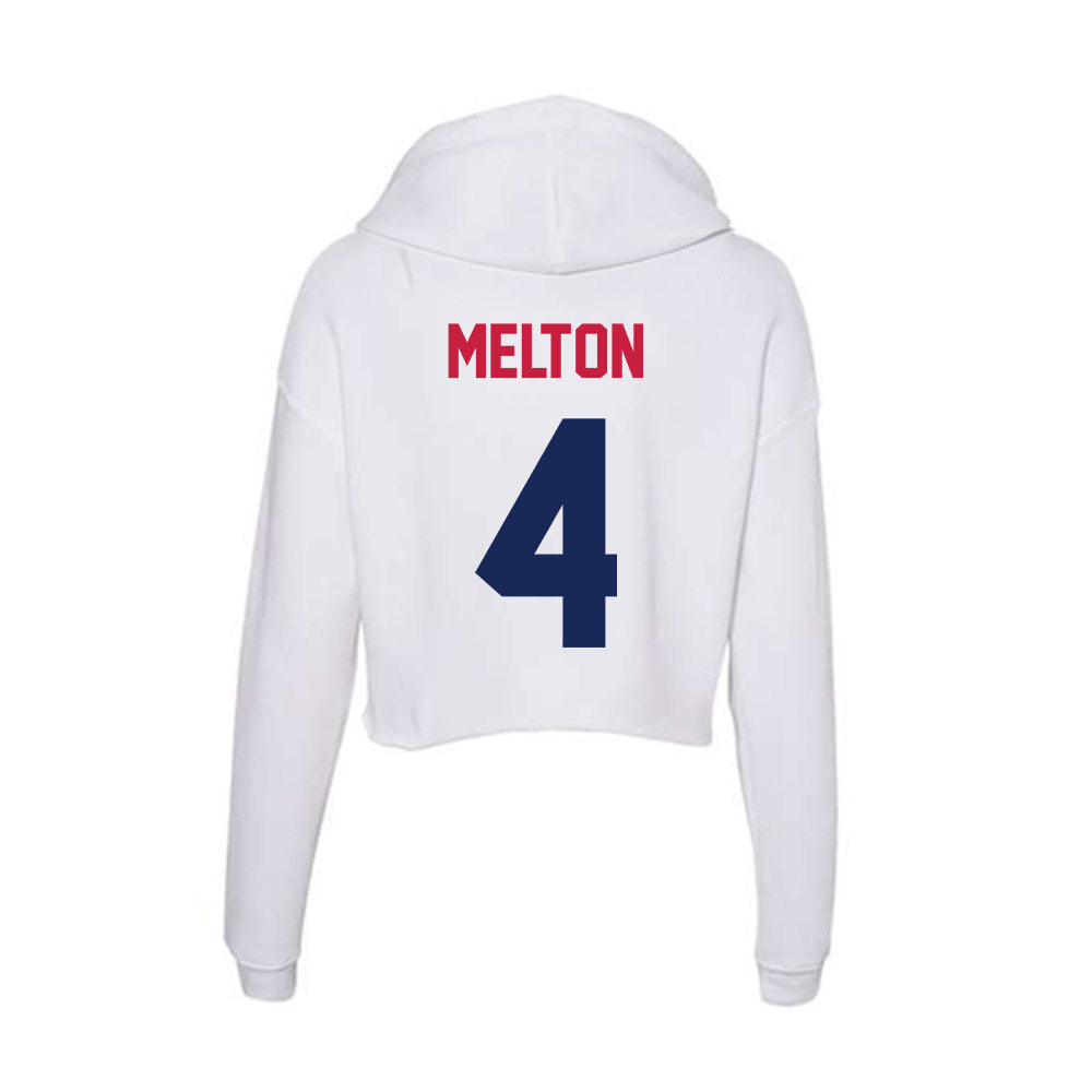 South Alabama - NCAA Baseball : Ethan Melton - Women's Crop Fleece Hoodie-1